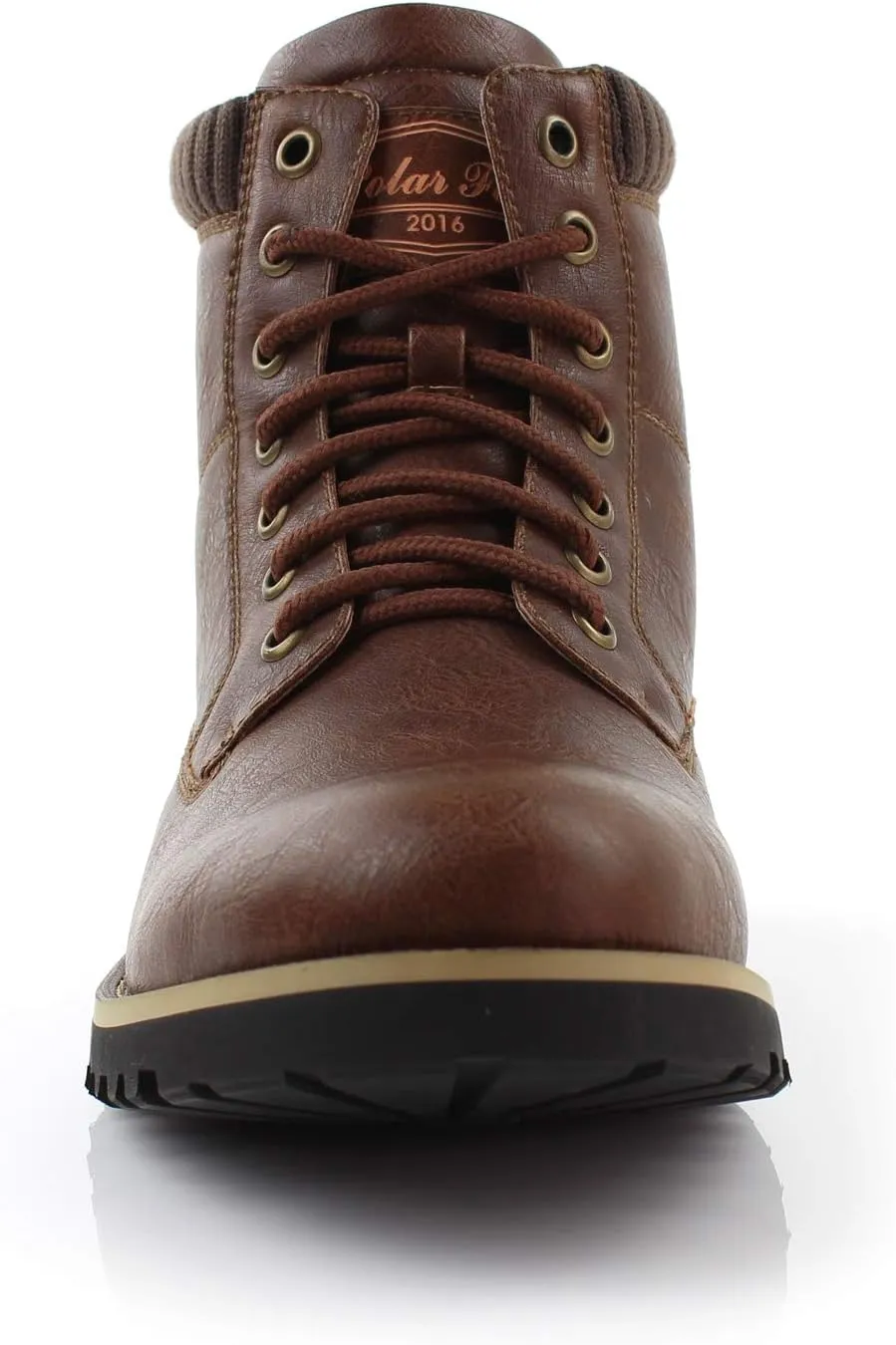 Polar Fox Knoxville MPX806068 Mens Casual Work Laced Classic Motorcycle Combat Zipper Boots