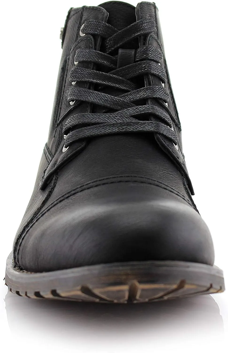 Polar Fox Ronny MPX806037 Mens Casual Work Lace Up Classic Motorcycle Combat Boots