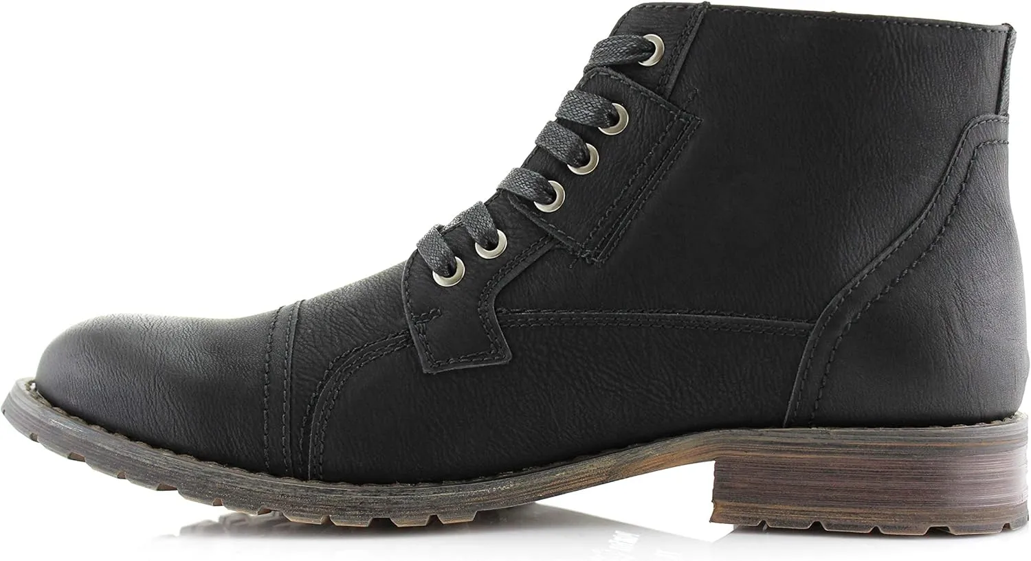 Polar Fox Ronny MPX806037 Mens Casual Work Lace Up Classic Motorcycle Combat Boots