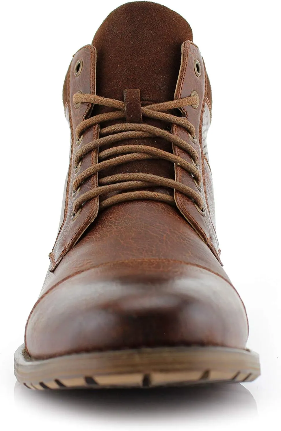 Polar Fox Ronny MPX806037 Mens Casual Work Lace Up Classic Motorcycle Combat Boots