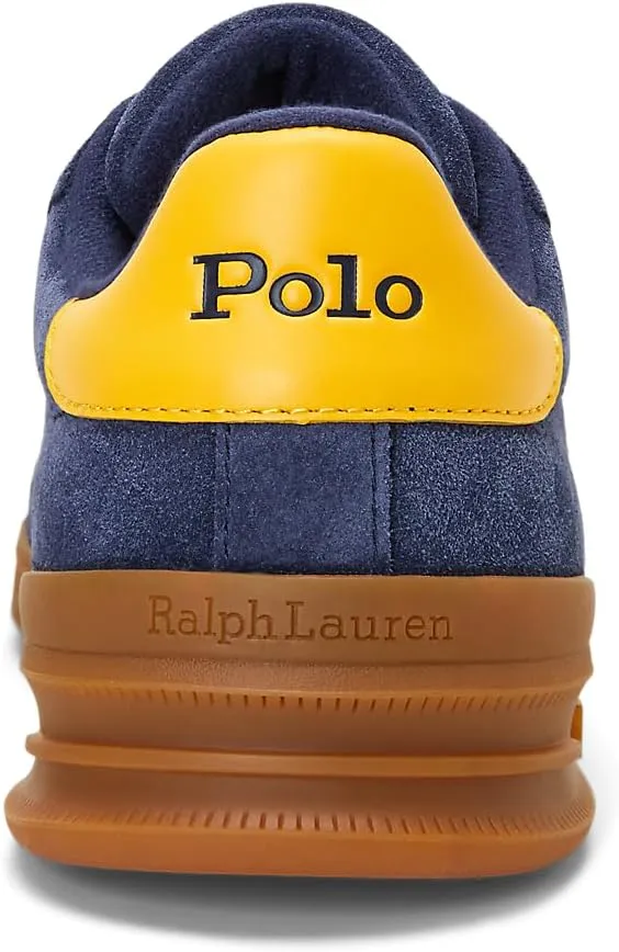 POLO RALPH LAUREN Men's Suede-HRT Crt Ii-Sneakers-Low Top Lace