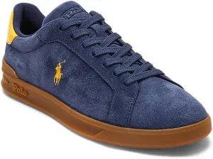POLO RALPH LAUREN Men's Suede-HRT Crt Ii-Sneakers-Low Top Lace