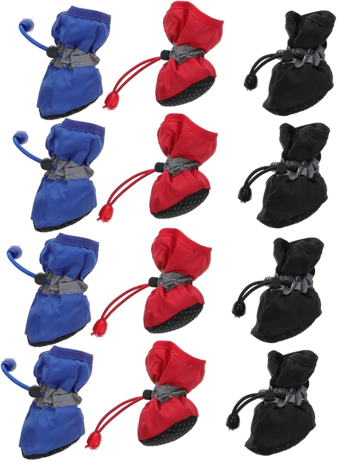 Practical Dog Rain Shoes 3 Pack of Outdoor Pet Rain Boots Heat Shoes for Dogs -Slip Sole