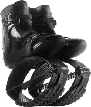 Premium Low Impact Rebound Shoe Fits kangoo Jumps for Extra Calorie Burn, Running, Virtual Fitness Classes (XL: 12-14 150-175 Lbs, Black/Black)