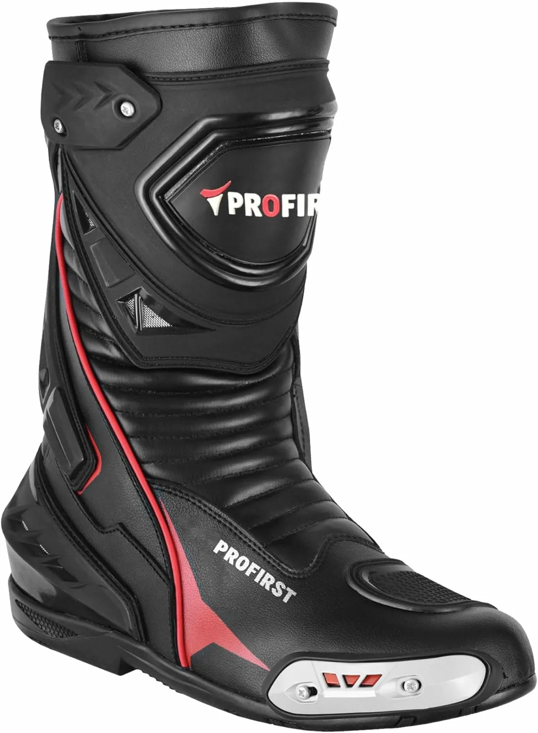 PROFIRST Original Leather Motorcycle Boots Waterproof Motorbike Shoes Armoured Boot Protection Anti Slip Racing Sports