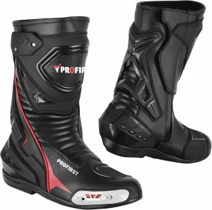PROFIRST Original Leather Motorcycle Boots Waterproof Motorbike Shoes Armoured Boot Protection Anti Slip Racing Sports