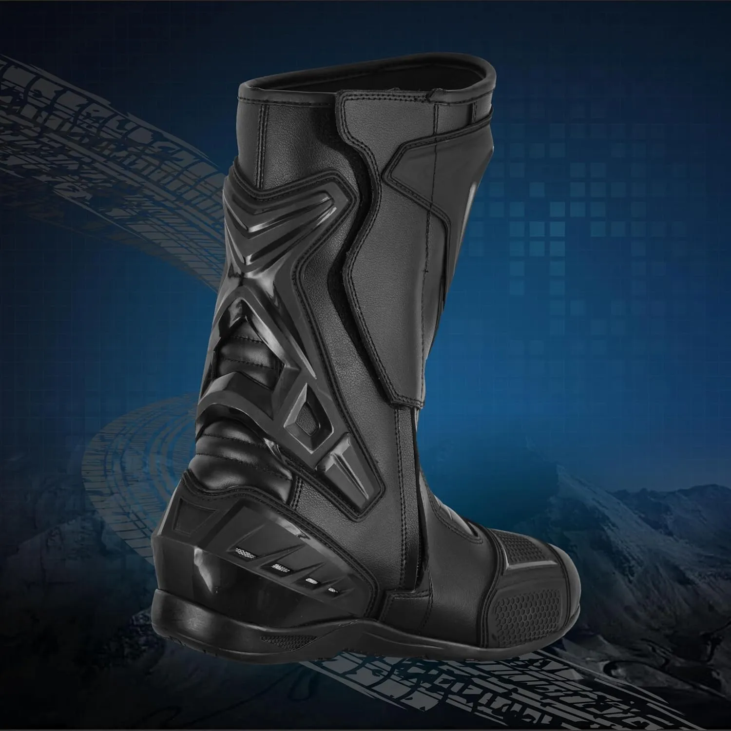 PROFIRST Original Leather Motorcycle Boots Waterproof Motorbike Shoes Armoured Boot Protection Anti Slip Racing Sports
