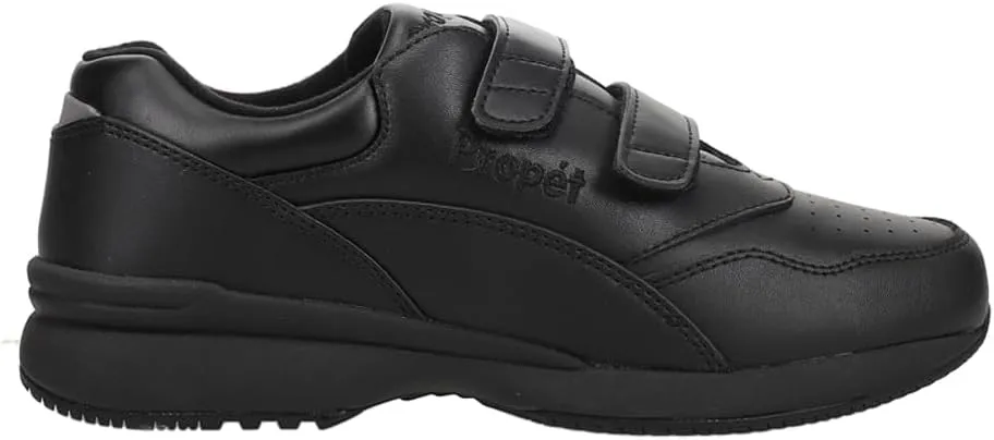 Propet Womens Tour Walker Strap Walking Walking Sneakers Shoes - Black