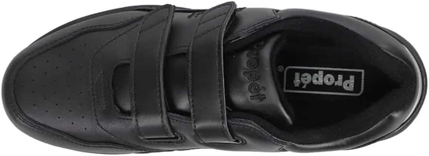 Propet Womens Tour Walker Strap Walking Walking Sneakers Shoes - Black