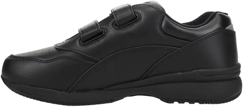 Propet Womens Tour Walker Strap Walking Walking Sneakers Shoes - Black