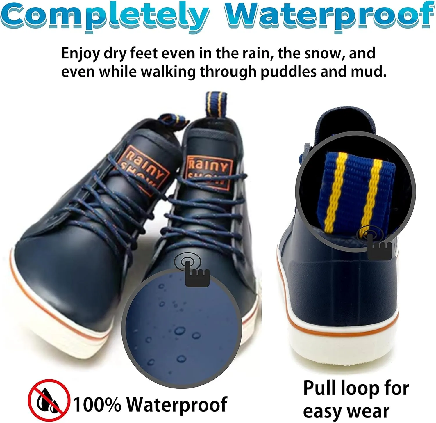 Qiucdzi Rain Boots for Women