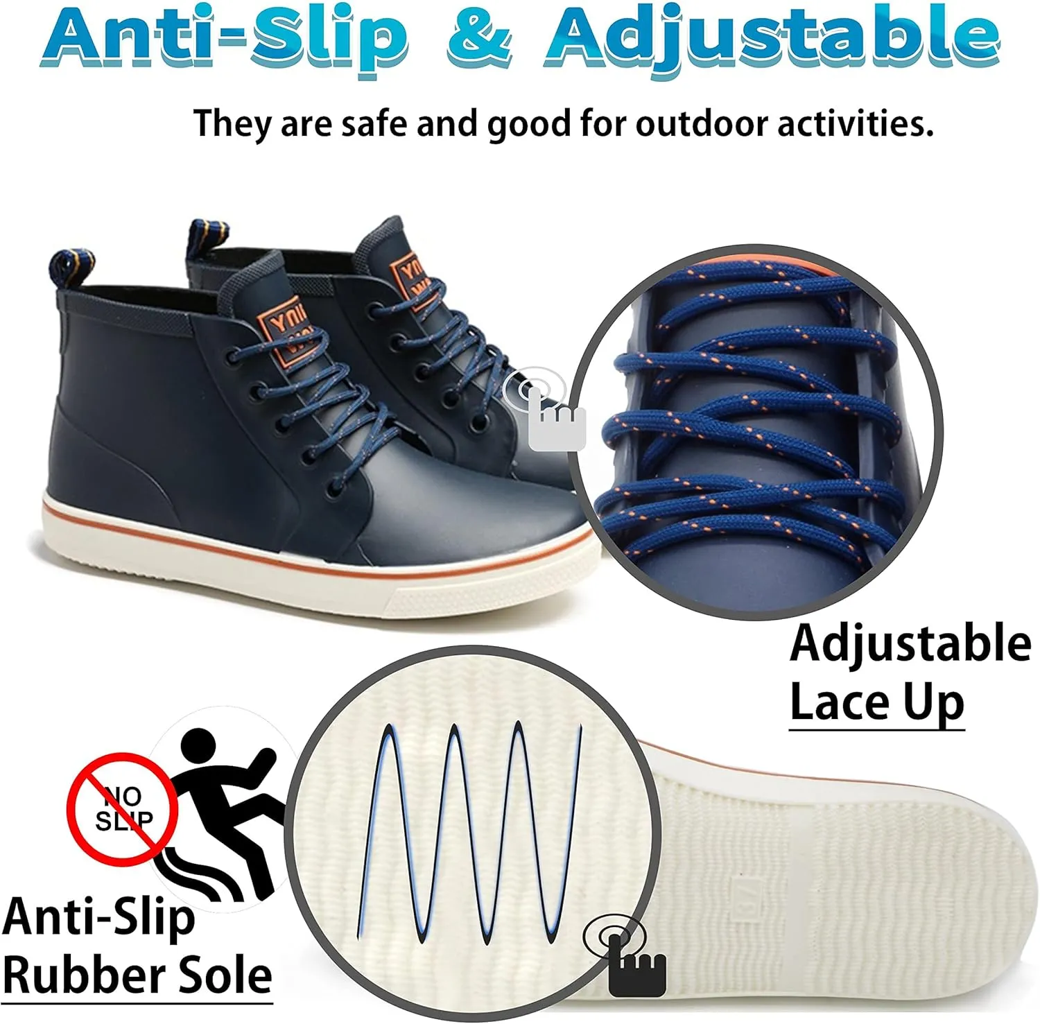 Qiucdzi Rain Boots for Women