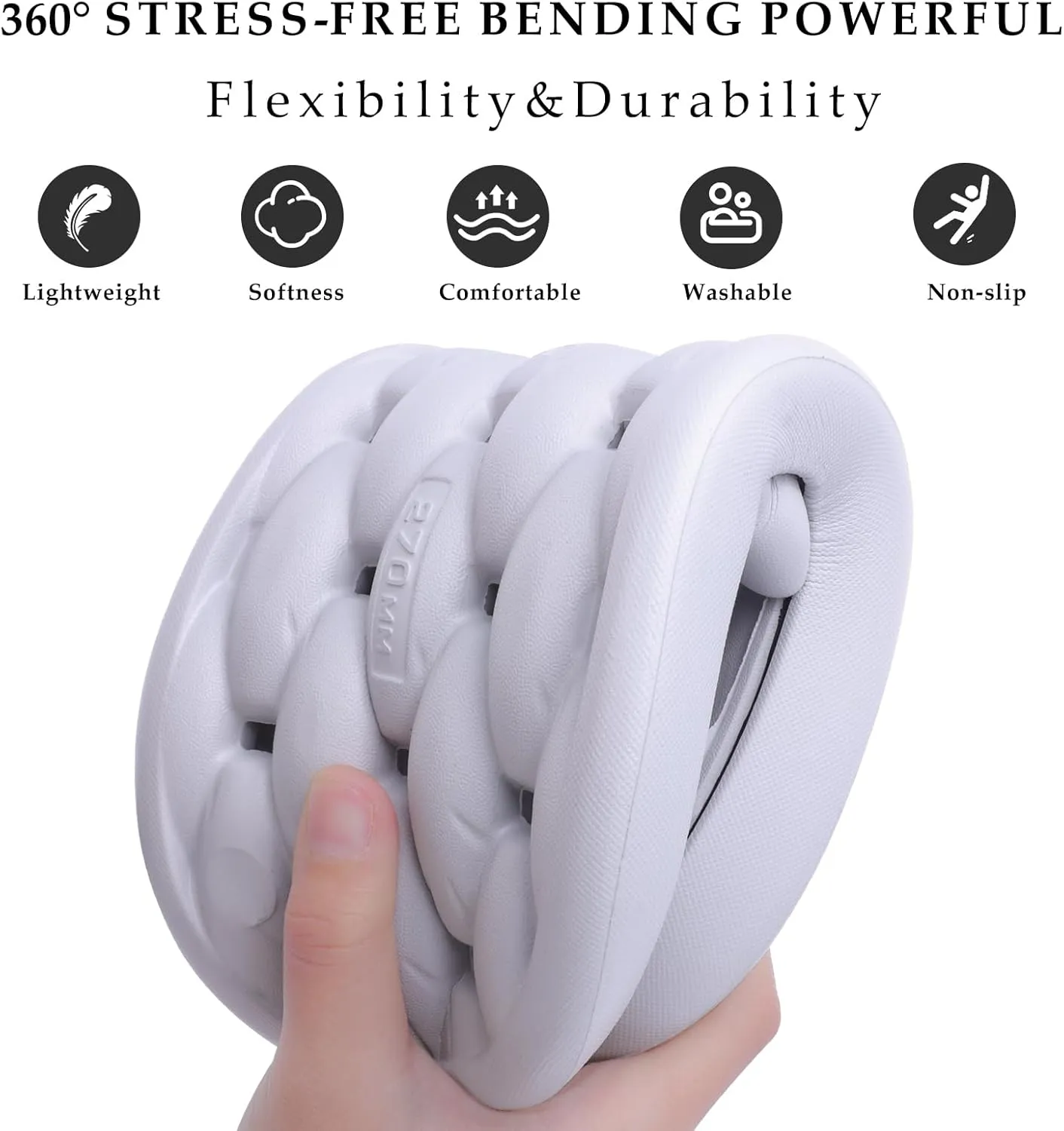 Quick Drying Shower Shoes Men Lightweight Shower Slippers with Drain Hole Soft Women Bathroom Slippers for Gym, Spa, Pool Anti-Slip Shower Shors Home Bathing Slipper Sandals