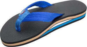 Rainbow Sandals Men's Double Layer Soft Top 1" EVA Rubber Filled Nylon Strap