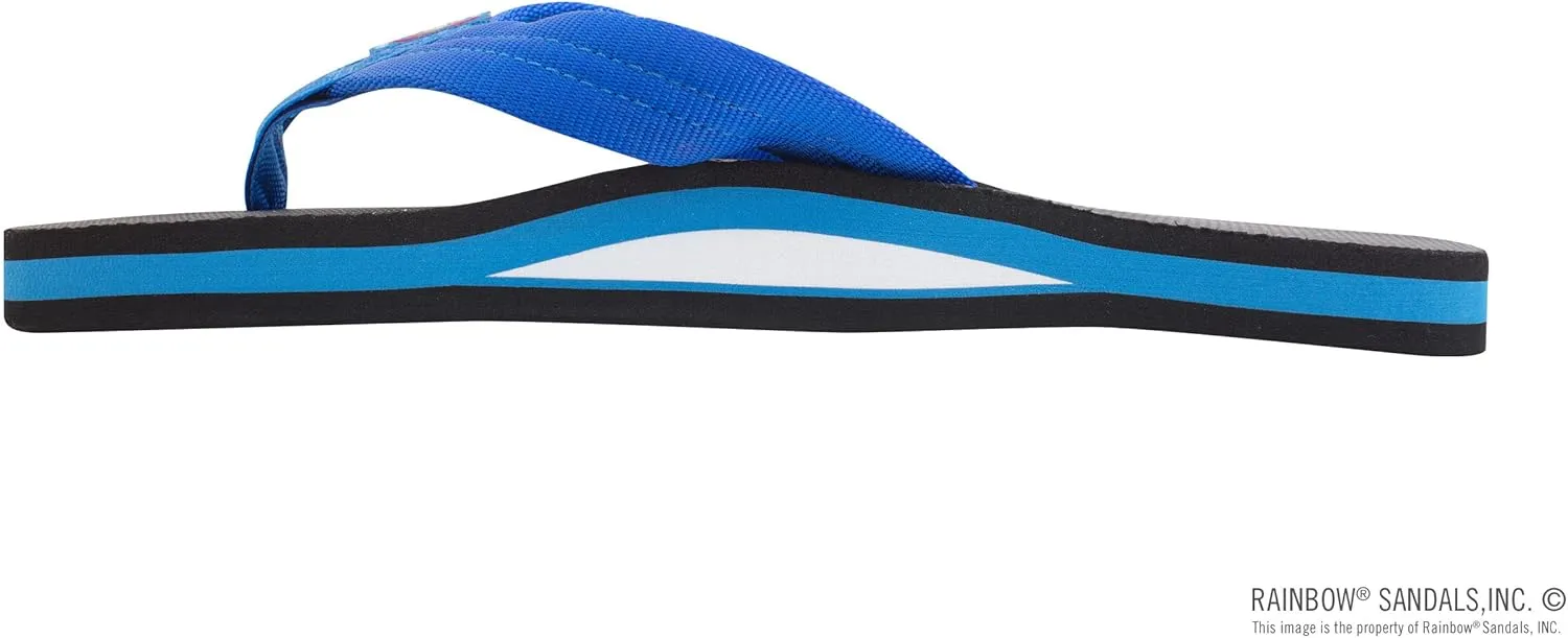 Rainbow Sandals Men's Single Layer Soft Top 1" EVA Rubber Filled Nylon Strap