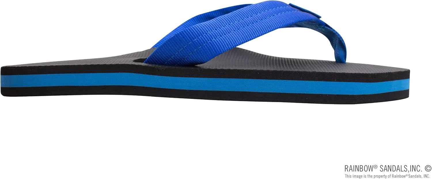 Rainbow Sandals Men's Single Layer Soft Top 1" EVA Rubber Filled Nylon Strap