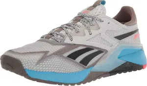 Reebok Men's Nano X2 Tr Adventure Cross Trainer, Pure Grey/Trek Grey/Radiant Aqua, 8.5
