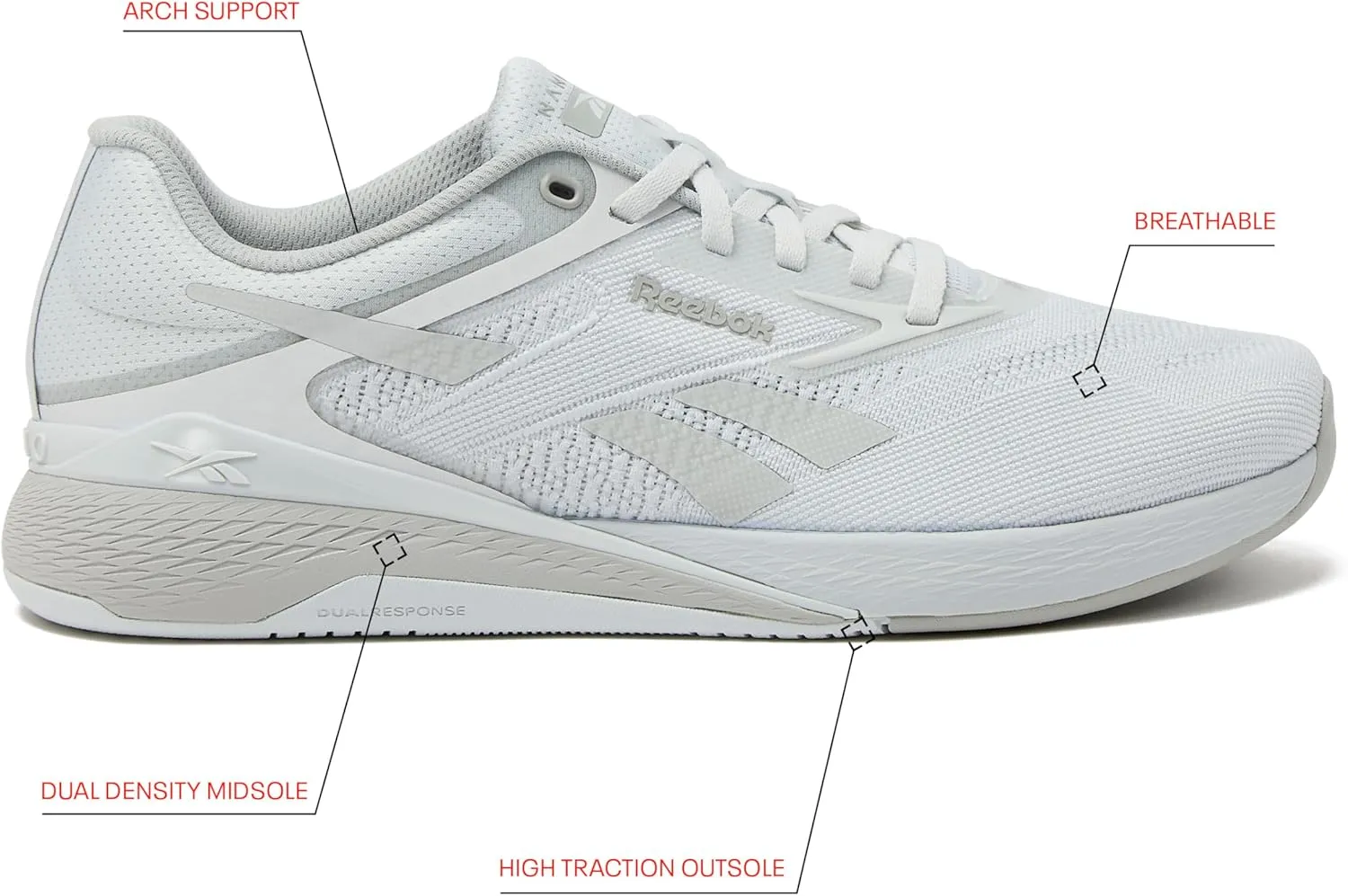 Reebok Nano X5 Mens Shoes, Training and Light Running Sneakers for Men