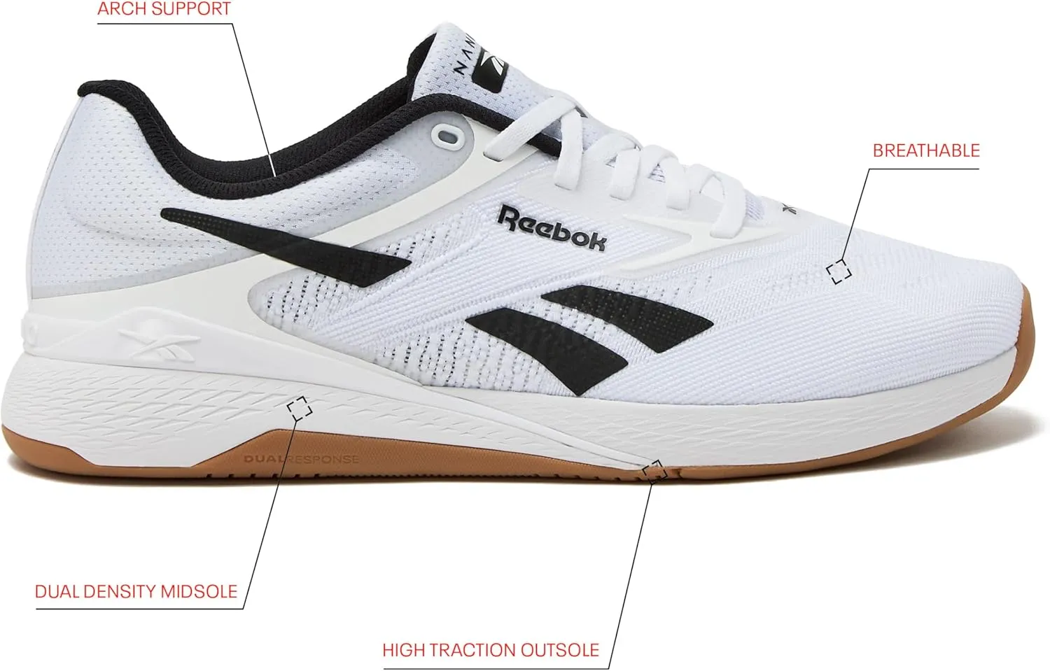 Reebok Nano X5 Mens Shoes, Training and Light Running Sneakers for Men