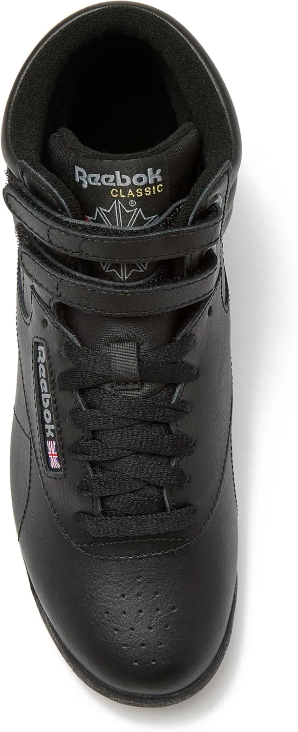 Reebok Women's Freestyle Hi High Top Sneakers for Women, Black or White Basketball and Tennis Shoes Womens Size 5-12