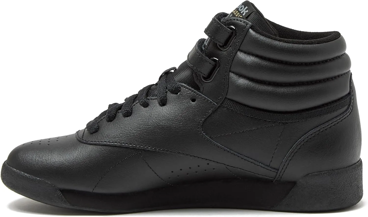Reebok Women's Freestyle Hi High Top Sneakers for Women, Black or White Basketball and Tennis Shoes Womens Size 5-12