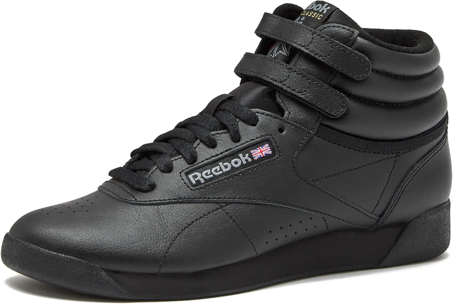 Reebok Women's Freestyle Hi High Top Sneakers for Women, Black or White Basketball and Tennis Shoes Womens Size 5-12