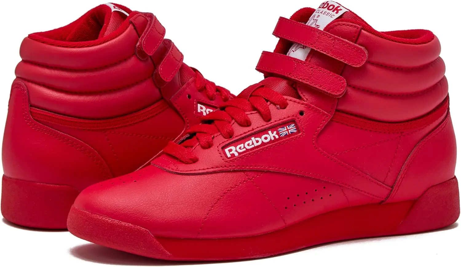 Reebok Women's Freestyle Hi High Top Sneakers for Women, Black or White Basketball and Tennis Shoes Womens Size 5-12