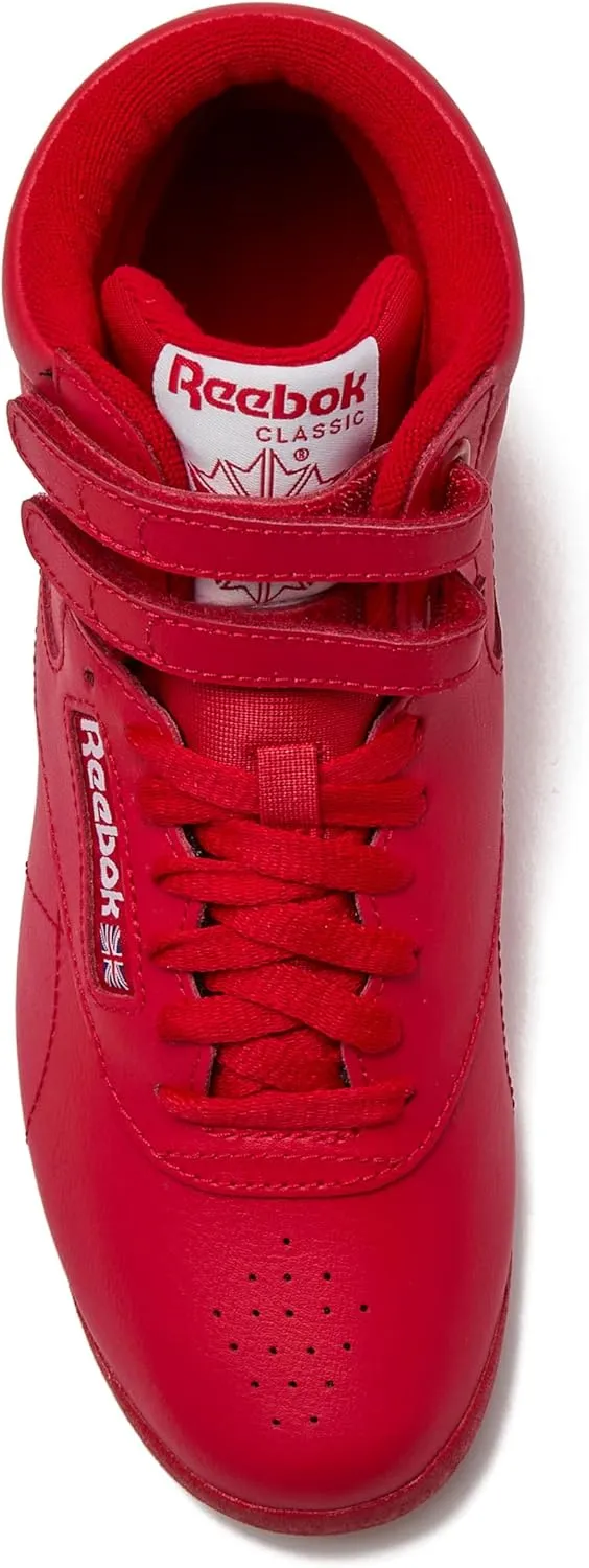Reebok Women's Freestyle Hi High Top Sneakers for Women, Black or White Basketball and Tennis Shoes Womens Size 5-12