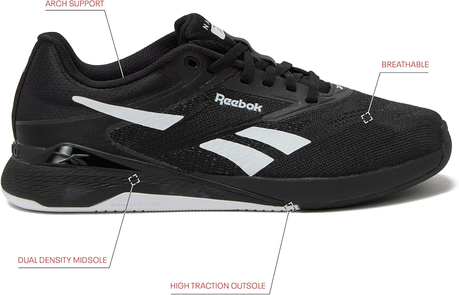 Reebok Women's Nano X5 Sneakers, Cross Training Gym Walking Shoes