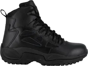 Reebok Work Men's Rapid Response RB Safety Toe 6" Stealth Boot with Side Zipper Military & Tactical