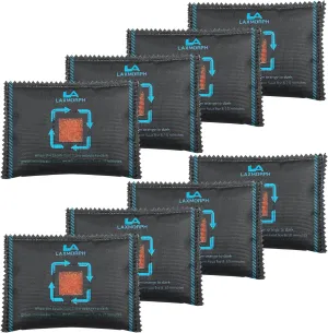 Reusable Desiccant Packs 200g Rechargeable Dehumidifier Bags Silica Gel Packets with Transparent Indicator Window Toxic-Free Moisture Absorbers for Gun Safe Car Closet 3D Filament Storage(8 Packs)