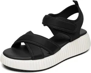 Rihero Women's Comfortable Platform Sport Sandals Open Toe Soft Adjustable Summer Beach Wedge Sandals