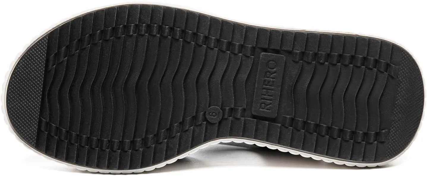 Rihero Women's Comfortable Platform Sport Sandals Open Toe Soft Adjustable Summer Beach Wedge Sandals