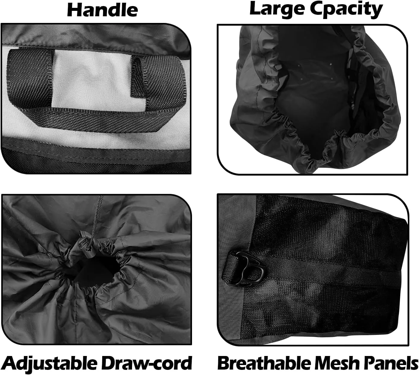 Riverruns Fishing Hunting Wader Bag with Vented Mesh, Waders Boots Bag, Fly Fishing Backpack for Fishing, Hiking, Camping