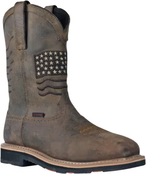 Rushmore CT WP PR Rancher Buff - Big Sizes - Boots for Men - Leather Upper - Slide Closure