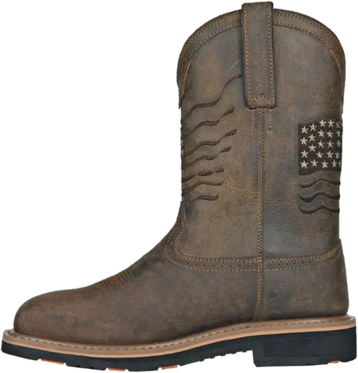 Rushmore CT WP PR Rancher Buff - Big Sizes - Boots for Men - Leather Upper - Slide Closure