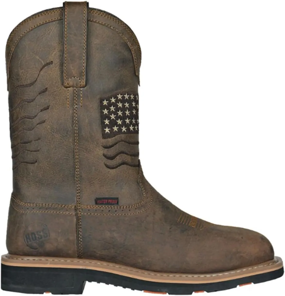 Rushmore CT WP PR Rancher Buff - Big Sizes - Boots for Men - Leather Upper - Slide Closure