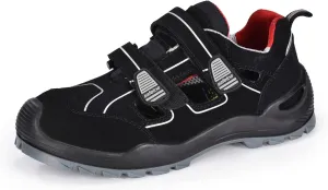 SAFETOE Safety Shoes for Men Composite Toe Work Shoes Lightweight Cow Leather Puncture Proof Slip On Summer Work Boots Wide Fit