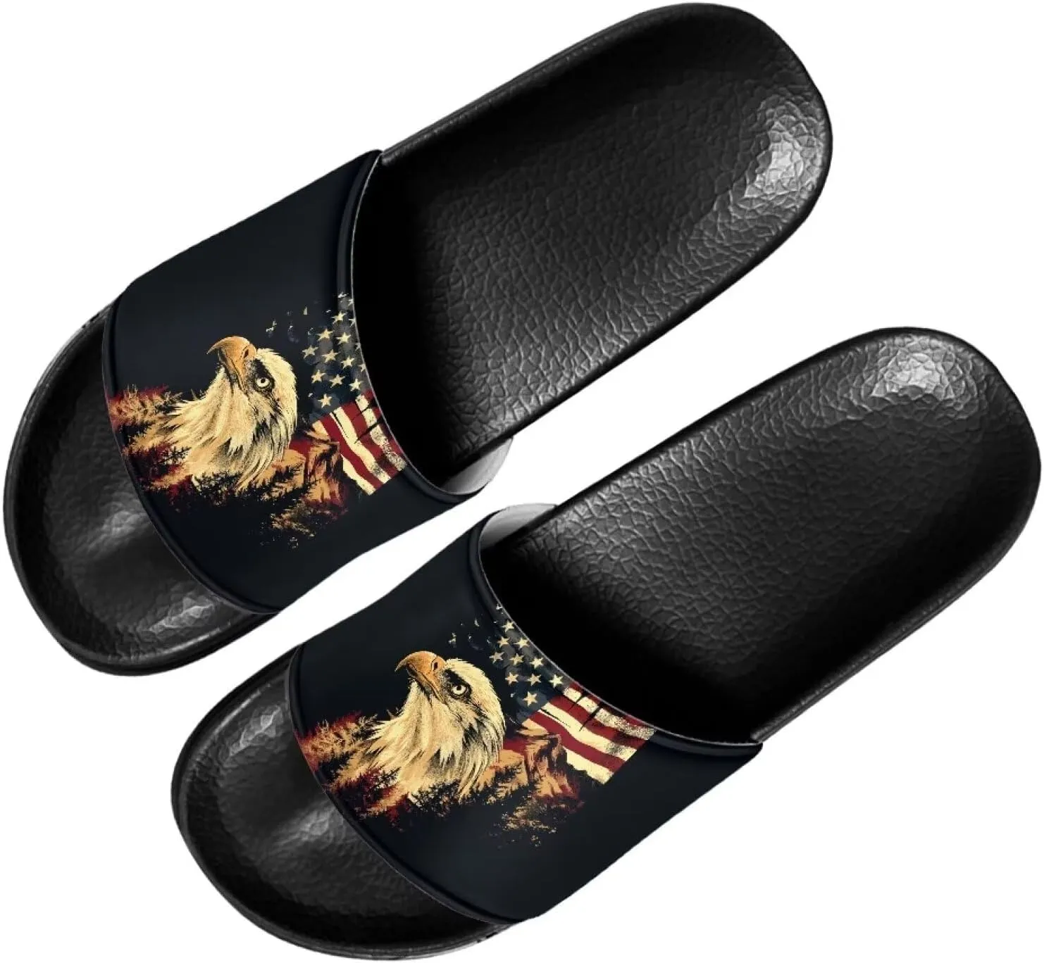 Sandals Slides for Men Cool Summer Slippers Casual Beach Slides Non Slip Bathroom Slide Shoes