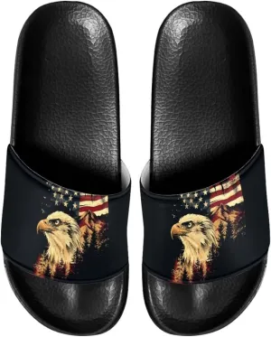 Sandals Slides for Men Cool Summer Slippers Casual Beach Slides Non Slip Bathroom Slide Shoes