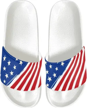 Sandals Slides for Women Non Slip Slippers Lightweight Casual Peep Toe White Sole Summer Shoes Beach Slides