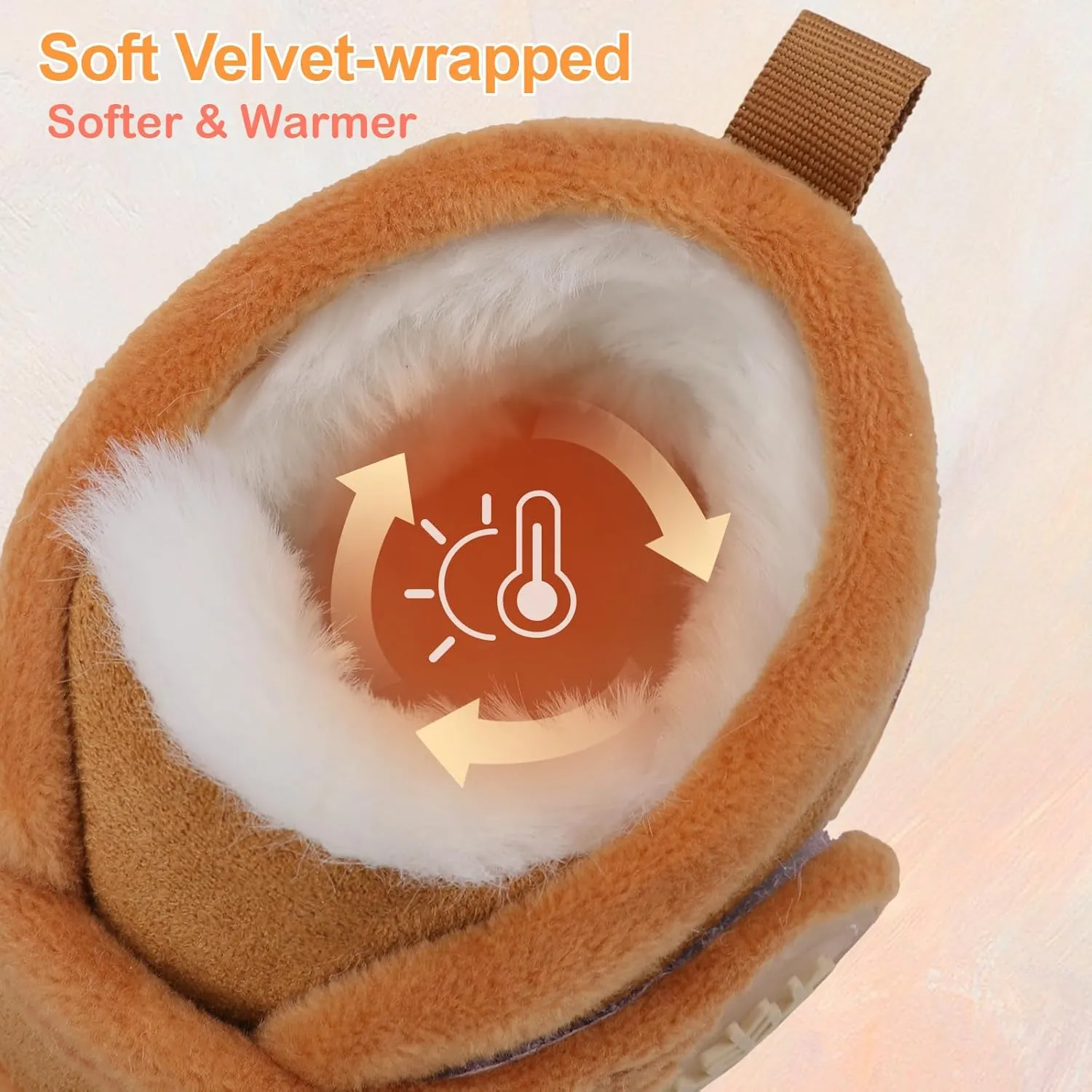 Scurtain Toddler Slippers Girl Boy House Shoes Fuzzy Hard Bottom Winter Boots Baby Cozy Walking Sock Shoes