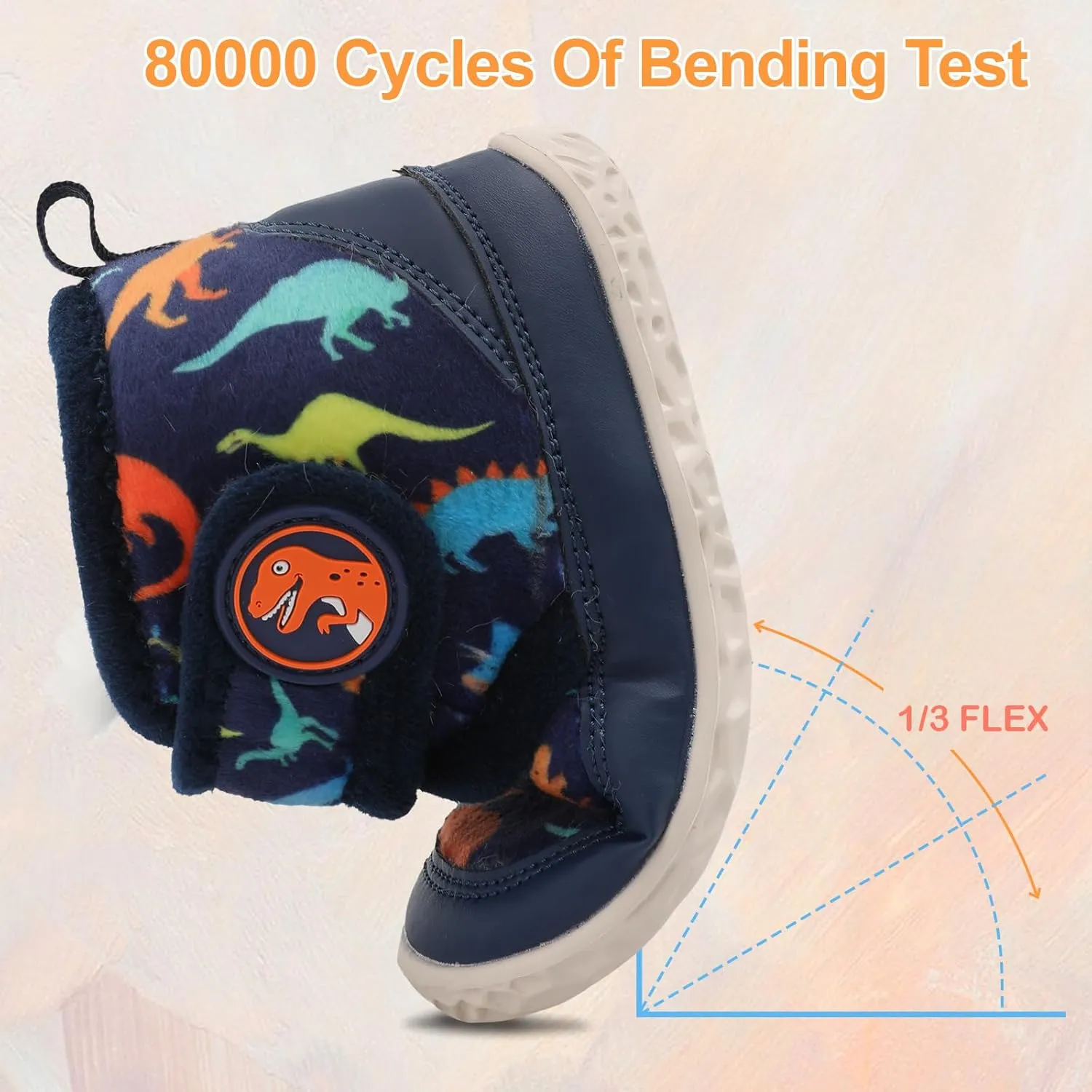 Scurtain Toddler Slippers Girl Boy House Shoes Fuzzy Hard Bottom Winter Boots Baby Cozy Walking Sock Shoes