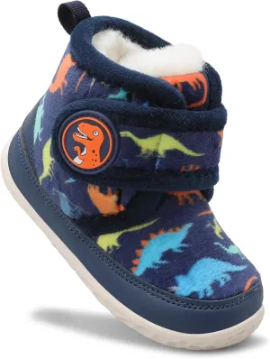 Scurtain Toddler Slippers Girl Boy House Shoes Fuzzy Hard Bottom Winter Boots Baby Cozy Walking Sock Shoes