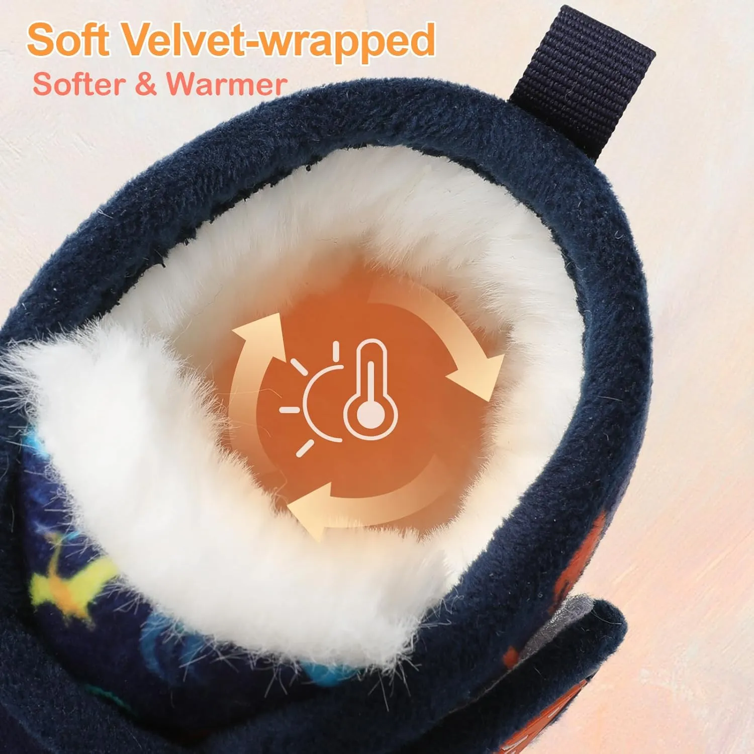 Scurtain Toddler Slippers Girl Boy House Shoes Fuzzy Hard Bottom Winter Boots Baby Cozy Walking Sock Shoes