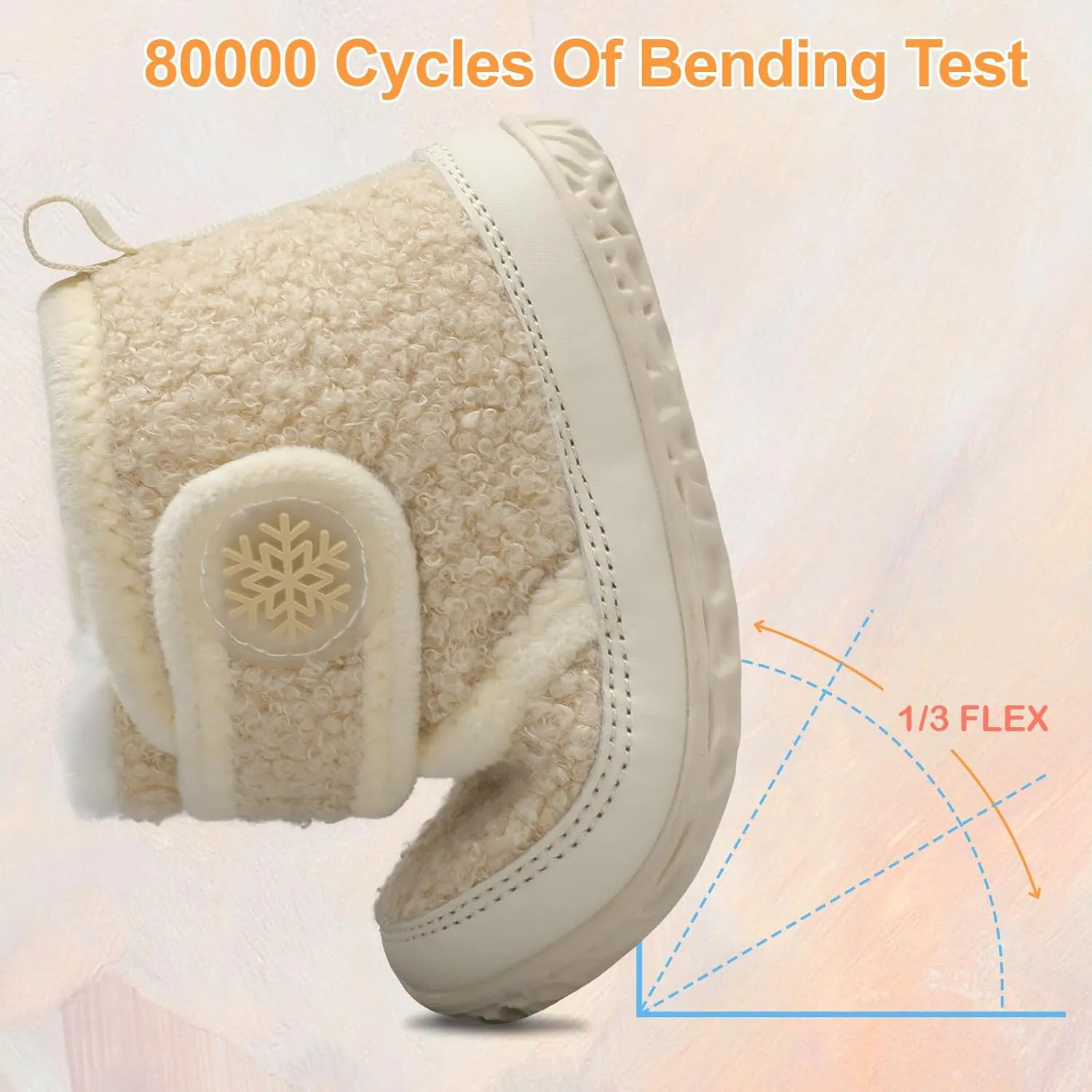 Scurtain Toddler Slippers Girl Boy House Shoes Fuzzy Hard Bottom Winter Boots Baby Cozy Walking Sock Shoes