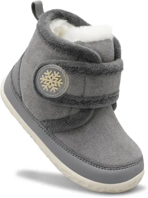 Scurtain Toddler Slippers Girl Boy House Shoes Fuzzy Hard Bottom Winter Boots Baby Cozy Walking Sock Shoes