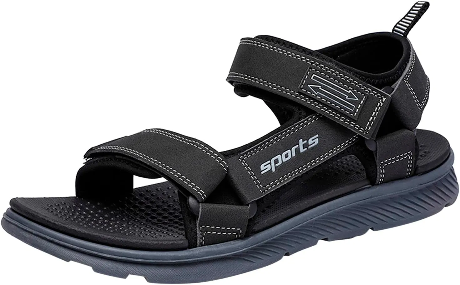 Shower Sandals for Men Size 12 Men Flat Sandals Fashion and Comfort Soft Bottom Beach Sandals Soft Sandals (Grey, 9)