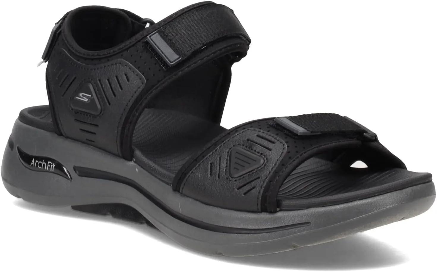 Skechers Men's Gowalk Arch Fit-Athletic Hook and Loop Outdoor Walking River Hiking Sandals Fisherman