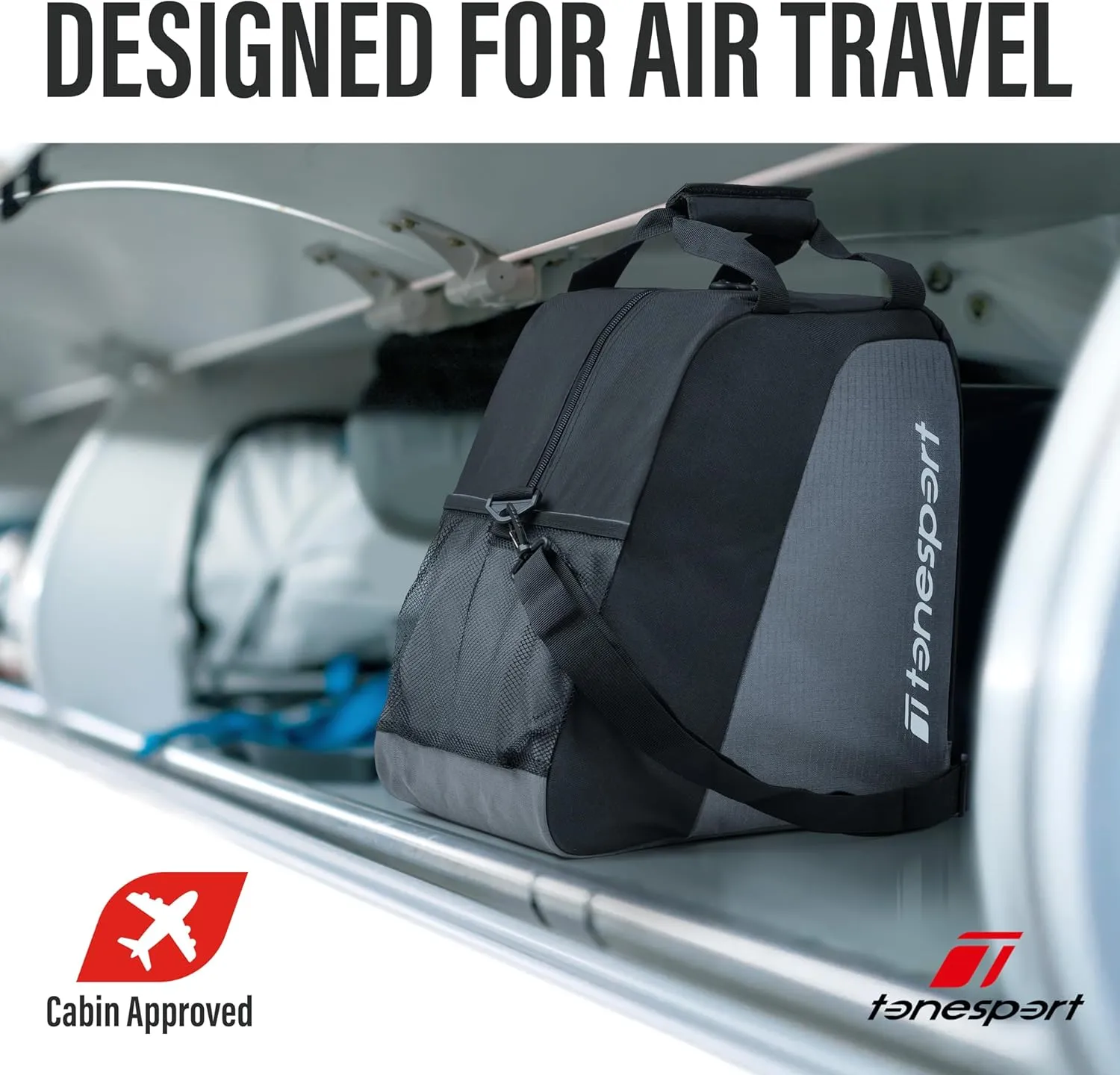 Ski Bag and Boot Bag Combo - Ski Bags for Air Travel - Unpadded Snow Ski Bags - For Skis Up to 180cm